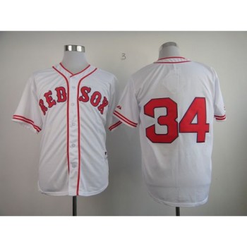 Red Sox #34 David Ortiz White 1936 Turn Back The Clock Stitched MLB Jersey Red Sox #34 David Ortiz White 1936 Turn Back The Clock Stitched MLB Jersey