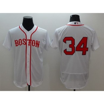 Red Sox #34 David Ortiz White Flexbase Authentic Collection Alternate Home Stitched MLB Jersey Red Sox #34 David Ortiz White Flexbase Authentic Collection Alternate Home Stitched MLB Jersey