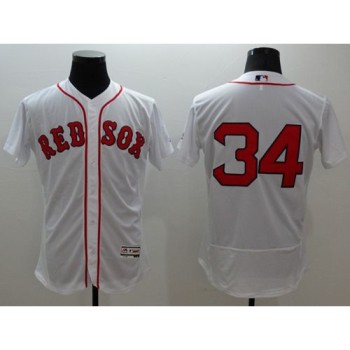 Red Sox #34 David Ortiz White Flexbase Authentic Collection Stitched MLB Jersey Red Sox #34 David Ortiz White Flexbase Authentic Collection Stitched MLB Jersey