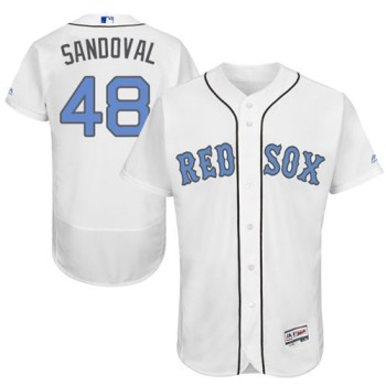 Red Sox #48 Pablo Sandoval White Flexbase Authentic Collection 2016 Father's Day Stitched MLB Jersey Red Sox #48 Pablo Sandoval White Flexbase Authentic Collection 2016 Father's Day Stitched MLB Jersey
