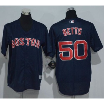Red Sox #50 Mookie Betts Dark Blue Cool Base Stitched Youth MLB Jersey Red Sox #50 Mookie Betts Dark Blue Cool Base Stitched Youth MLB Jersey