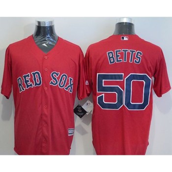 Red Sox #50 Mookie Betts Red New Cool Base Stitched MLB Jersey Red Sox #50 Mookie Betts Red New Cool Base Stitched MLB Jersey