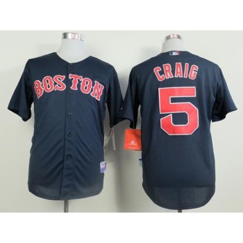 Red Sox #5 Allen Craig Dark Blue Cool Base Stitched MLB Jersey Red Sox #5 Allen Craig Dark Blue Cool Base Stitched MLB Jersey