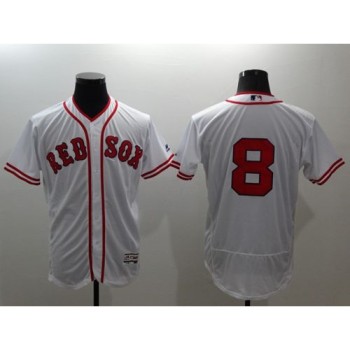 Red Sox #8 Carl Yastrzemski White Flexbase Authentic Collection Cooperstown Stitched MLB Jersey Red Sox #8 Carl Yastrzemski White Flexbase Authentic Collection Cooperstown Stitched MLB Jersey