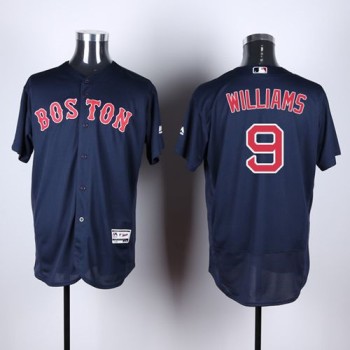 Red Sox #9 Ted Williams Navy Blue Flexbase Authentic Collection Stitched MLB Jersey Red Sox #9 Ted Williams Navy Blue Flexbase Authentic Collection Stitched MLB Jersey