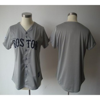 Red Sox Blank Grey Women's Fashion Stitched MLB Jersey Red Sox Blank Grey Women's Fashion Stitched MLB Jersey