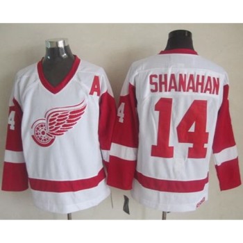 Red Wings #14 Brendan Shanahan White CCM Throwback Stitched NHL Jersey Red Wings #14 Brendan Shanahan White CCM Throwback Stitched NHL Jersey