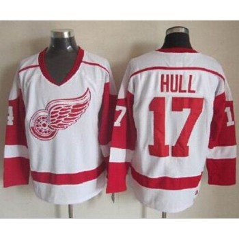 Red Wings #17 Brett Hull White CCM Throwback Stitched NHL Jersey Red Wings #17 Brett Hull White CCM Throwback Stitched NHL Jersey