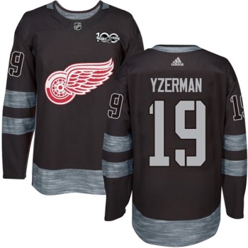 Red Wings #19 Steve Yzerman Black 1917-2017 100th Anniversary Stitched NHL Jersey Red Wings #19 Steve Yzerman Black 1917-2017 100th Anniversary Stitched NHL Jersey
