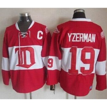 Red Wings #19 Steve Yzerman Red Winter Classic CCM Throwback Stitched NHL Jersey Red Wings #19 Steve Yzerman Red Winter Classic CCM Throwback Stitched NHL Jersey
