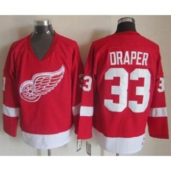 Red Wings #33 Kris Draper Red CCM Throwback Stitched NHL Jersey Red Wings #33 Kris Draper Red CCM Throwback Stitched NHL Jersey