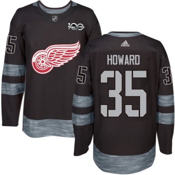 Red Wings #35 Jimmy Howard Black 1917-2017 100th Anniversary Stitched NHL Jersey Red Wings #35 Jimmy Howard Black 1917-2017 100th Anniversary Stitched NHL Jersey