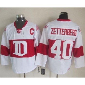 Red Wings #40 Henrik Zetterberg White Winter Classic CCM Throwback Stitched NHL Jersey Red Wings #40 Henrik Zetterberg White Winter Classic CCM Throwback Stitched NHL Jersey