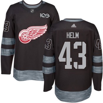 Red Wings #43 Darren Helm Black 1917-2017 100th Anniversary Stitched NHL Jersey Red Wings #43 Darren Helm Black 1917-2017 100th Anniversary Stitched NHL Jersey
