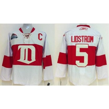Red Wings #5 Nicklas Lidstrom White Winter Classic Stitched Youth NHL Jersey Red Wings #5 Nicklas Lidstrom White Winter Classic Stitched Youth NHL Jersey
