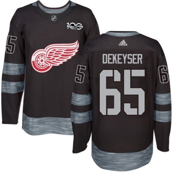 Red Wings #65 Danny DeKeyser Black 1917-2017 100th Anniversary Stitched NHL Jersey Red Wings #65 Danny DeKeyser Black 1917-2017 100th Anniversary Stitched NHL Jersey