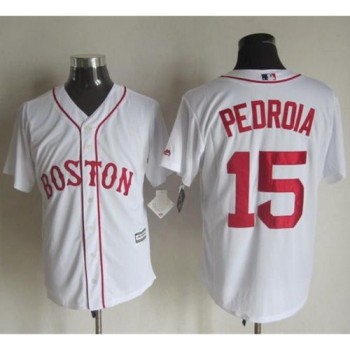 Red sox #15 Dustin Pedroia White Alternate Home New Cool Base Stitched MLB Jersey Red sox #15 Dustin Pedroia White Alternate Home New Cool Base Stitched MLB Jersey