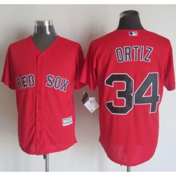 Red sox #34 David Ortiz Red New Cool Base Stitched MLB Jersey Red sox #34 David Ortiz Red New Cool Base Stitched MLB Jersey