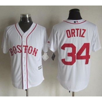 Red sox #34 David Ortiz White Alternate Home New Cool Base Stitched MLB Jersey Red sox #34 David Ortiz White Alternate Home New Cool Base Stitched MLB Jersey