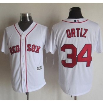 Red sox #34 David Ortiz White New Cool Base Stitched MLB Jersey Red sox #34 David Ortiz White New Cool Base Stitched MLB Jersey