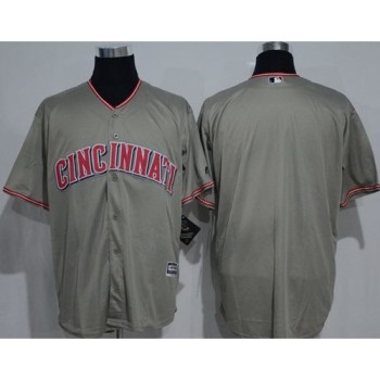 Reds Blank Grey New Cool Base Stitched MLB Jersey Reds Blank Grey New Cool Base Stitched MLB Jersey