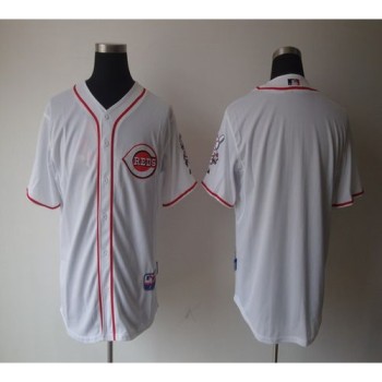 Reds Blank White Home Cool Base Stitched MLB Jersey Reds Blank White Home Cool Base Stitched MLB Jersey