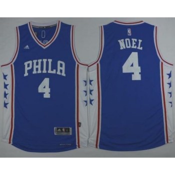 Revolution 30 76ers #4 Nerlens Noel Blue Stitched NBA Jersey