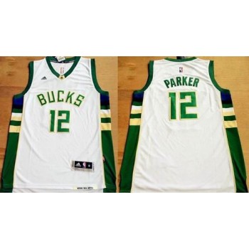Revolution 30 Bucks #12 Jabari Parker White Stitched NBA Jersey Revolution 30 Bucks #12 Jabari Parker White Stitched NBA Jersey