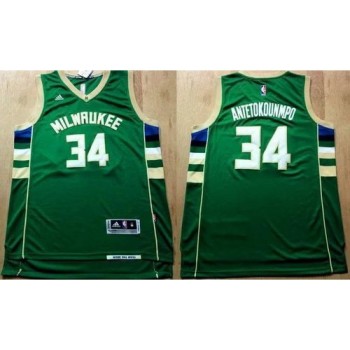 Revolution 30 Bucks #34 Giannis Antetokounmpo Green Stitched NBA Jersey Revolution 30 Bucks #34 Giannis Antetokounmpo Green Stitched NBA Jersey