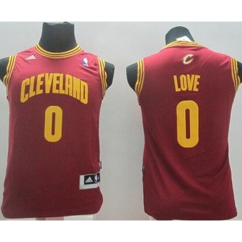 Revolution 30 Cavaliers #0 Kevin Love Red Stitched Youth NBA Jersey Revolution 30 Cavaliers #0 Kevin Love Red Stitched Youth NBA Jersey
