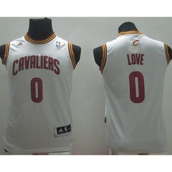 Revolution 30 Cavaliers #0 Kevin Love White Stitched Youth NBA Jersey Revolution 30 Cavaliers #0 Kevin Love White Stitched Youth NBA Jersey