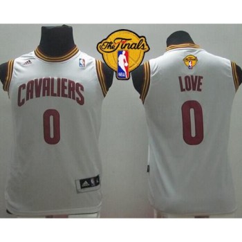 Revolution 30 Cavaliers #0 Kevin Love White The Finals Patch Stitched Youth NBA Jersey Revolution 30 Cavaliers #0 Kevin Love White The Finals Patch Stitched Youth NBA Jersey