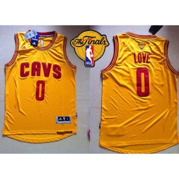 Revolution 30 Cavaliers #0 Kevin Love Yellow The Finals Patch Stitched NBA Jersey Revolution 30 Cavaliers #0 Kevin Love Yellow The Finals Patch Stitched NBA Jersey