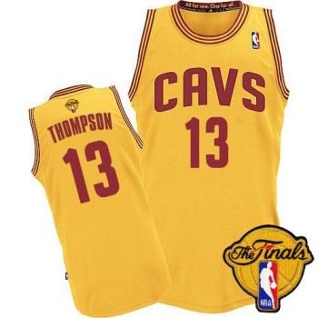 Revolution 30 Cavaliers #13 Tristan Thompson Yellow The Finals Patch Stitched NBA Jersey Revolution 30 Cavaliers #13 Tristan Thompson Yellow The Finals Patch Stitched NBA Jersey