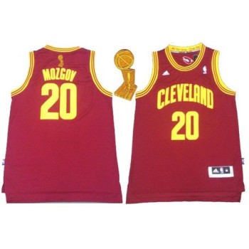 Revolution 30 Cavaliers #20 Timofey Mozgov Red The Champions Patch Stitched NBA Jersey Revolution 30 Cavaliers #20 Timofey Mozgov Red The Champions Patch Stitched NBA Jersey