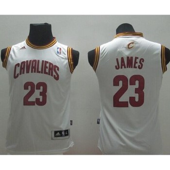Revolution 30 Cavaliers #23 LeBron James White Stitched Youth NBA Jersey Revolution 30 Cavaliers #23 LeBron James White Stitched Youth NBA Jersey