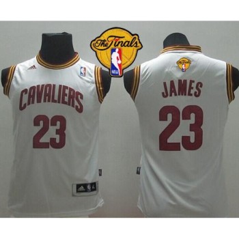 Revolution 30 Cavaliers #23 LeBron James White The Finals Patch Stitched Youth NBA Jersey Revolution 30 Cavaliers #23 LeBron James White The Finals Patch Stitched Youth NBA Jersey