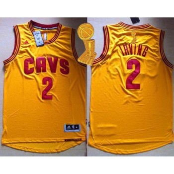 Revolution 30 Cavaliers #2 Kyrie Irving Gold The Champions Patch Stitched Youth NBA Jersey Revolution 30 Cavaliers #2 Kyrie Irving Gold The Champions Patch Stitched Youth NBA Jersey