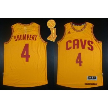 Revolution 30 Cavaliers #4 Iman Shumpert Gold The Champions Patch Stitched NBA Jersey Revolution 30 Cavaliers #4 Iman Shumpert Gold The Champions Patch Stitched NBA Jersey