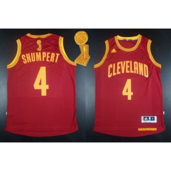 Revolution 30 Cavaliers #4 Iman Shumpert Red The Champions Patch Stitched NBA Jersey Revolution 30 Cavaliers #4 Iman Shumpert Red The Champions Patch Stitched NBA Jersey