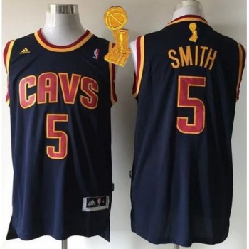 Revolution 30 Cavaliers #5 J.R. Smith Navy Blue CavFanatic The Champions Patch Stitched NBA Jersey Revolution 30 Cavaliers #5 J.R. Smith Navy Blue CavFanatic The Champions Patch Stitched NBA Jersey