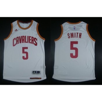 Revolution 30 Cavaliers #5 J.R. Smith White Stitched NBA Jersey Revolution 30 Cavaliers #5 J.R. Smith White Stitched NBA Jersey