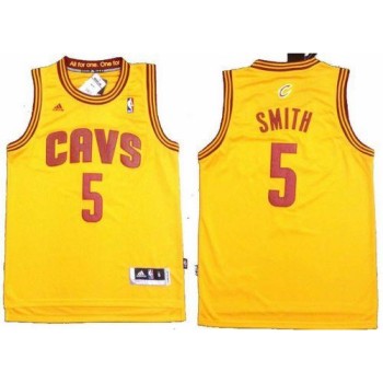 Revolution 30 Cavaliers #5 J.R. Smith Yellow Stitched NBA Jersey Revolution 30 Cavaliers #5 J.R. Smith Yellow Stitched NBA Jersey