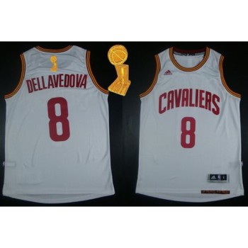 Revolution 30 Cavaliers #8 Matthew Dellavedova White The Champions Patch Stitched NBA Jersey Revolution 30 Cavaliers #8 Matthew Dellavedova White The Champions Patch Stitched NBA Jersey
