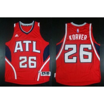 Revolution 30 Hawks #26 Kyle Korver Red Stitched NBA Jersey Revolution 30 Hawks #26 Kyle Korver Red Stitched NBA Jersey