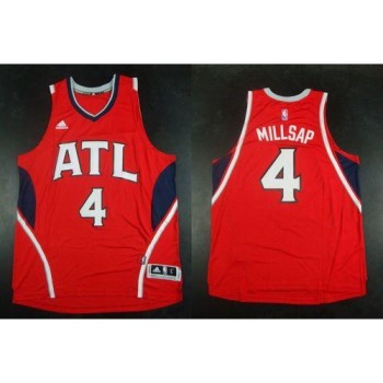Revolution 30 Hawks #4 Paul Millsap Red Stitched NBA Jersey Revolution 30 Hawks #4 Paul Millsap Red Stitched NBA Jersey