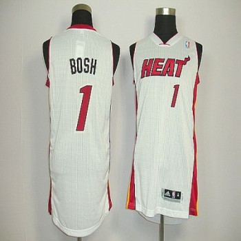 Revolution 30 Heat #1 Chris Bosh White Stitched NBA Jersey Revolution 30 Heat #1 Chris Bosh White Stitched NBA Jersey