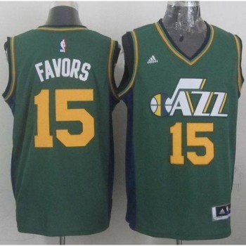 Revolution 30 Jazz #15 Derrick Favors Green Stitched NBA Jersey Revolution 30 Jazz #15 Derrick Favors Green Stitched NBA Jersey