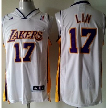 Revolution 30 Lakers #17 Jeremy Lin White Stitched NBA Jersey Revolution 30 Lakers #17 Jeremy Lin White Stitched NBA Jersey