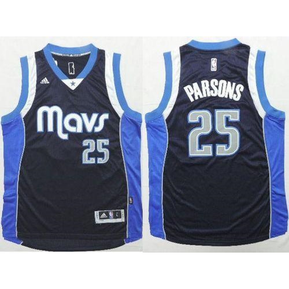 Revolution 30 Mavericks #25 Chandler Parsons Navy Blue Stitched NBA Jersey